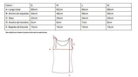 Musculosa Con Gota Cey Premium Estampado Falmi 1 - Imagen 5