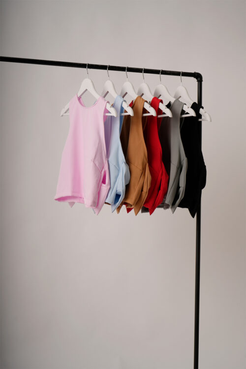 Musculosa Crep Moño Atras Vandy