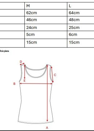 Musculosa Con Gota Tela Lino Twill Broderie Kalia