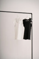 Musculosa Ribb Rayado Lurex Con Manga Volado Antal