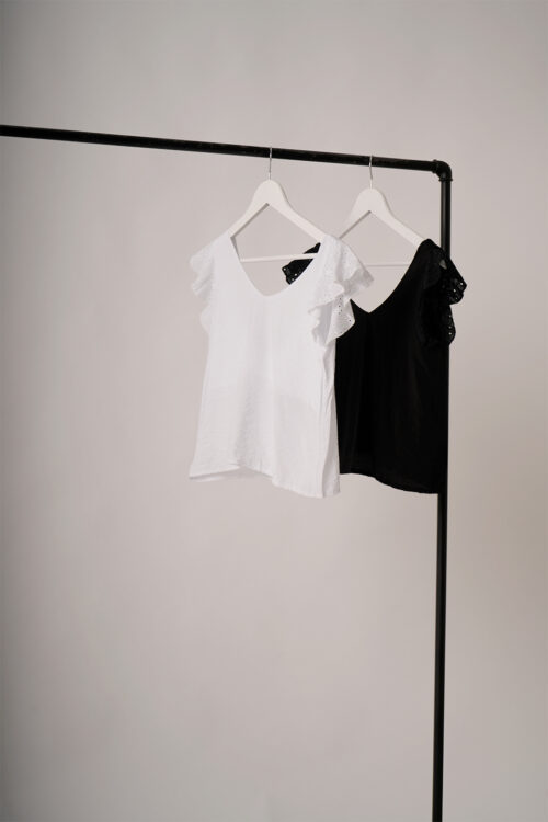 Musculosa Cey Premium Manga Broderie Plano Rufi