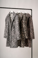 Saco Largo Paño Estampado Animal Print Fiore