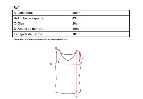 Musculosa Cey Premium Manga Broderie Plano Rufi