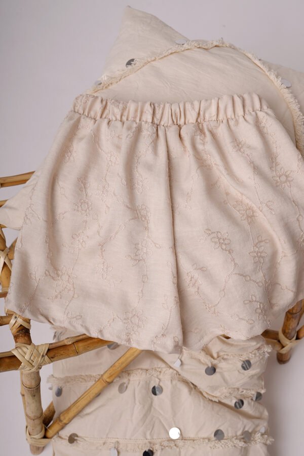 Short Lino Twill Broderie Vianna