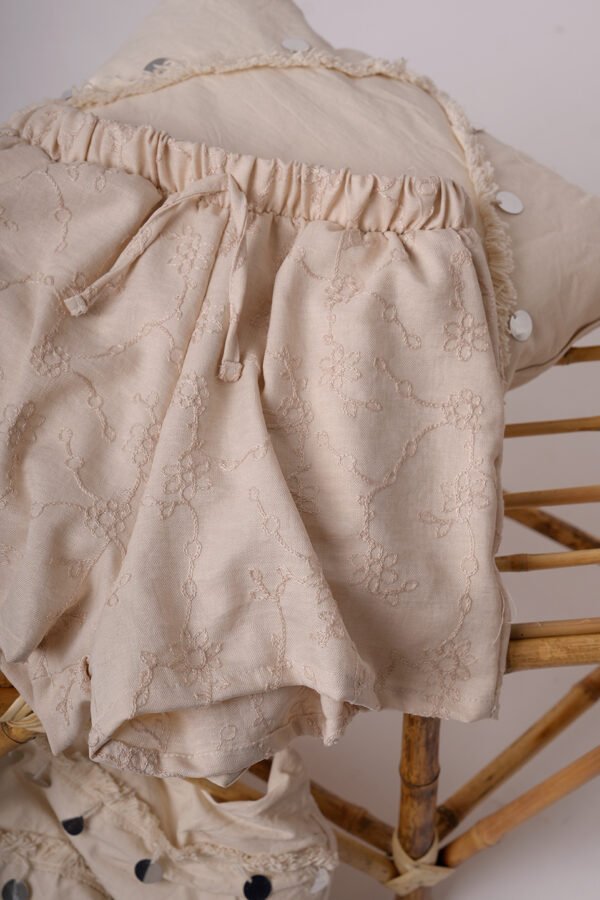 Short Lino Twill Broderie Vianna