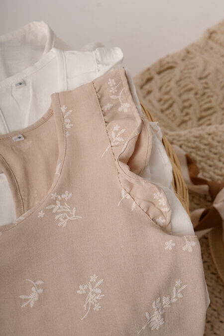 Musculosa Con Gota Cey Broderie Puffing Ramitas Tiziana - Imagen 3
