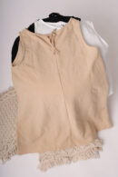 Vestido Lino Camisero Liso Para Atar Atras Mimi