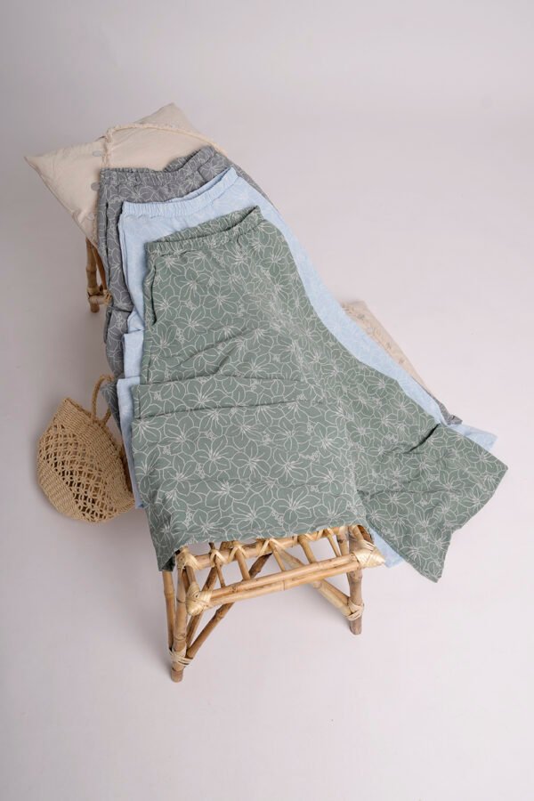 Palazzo Cey Broderie Puffing Estampado Maura