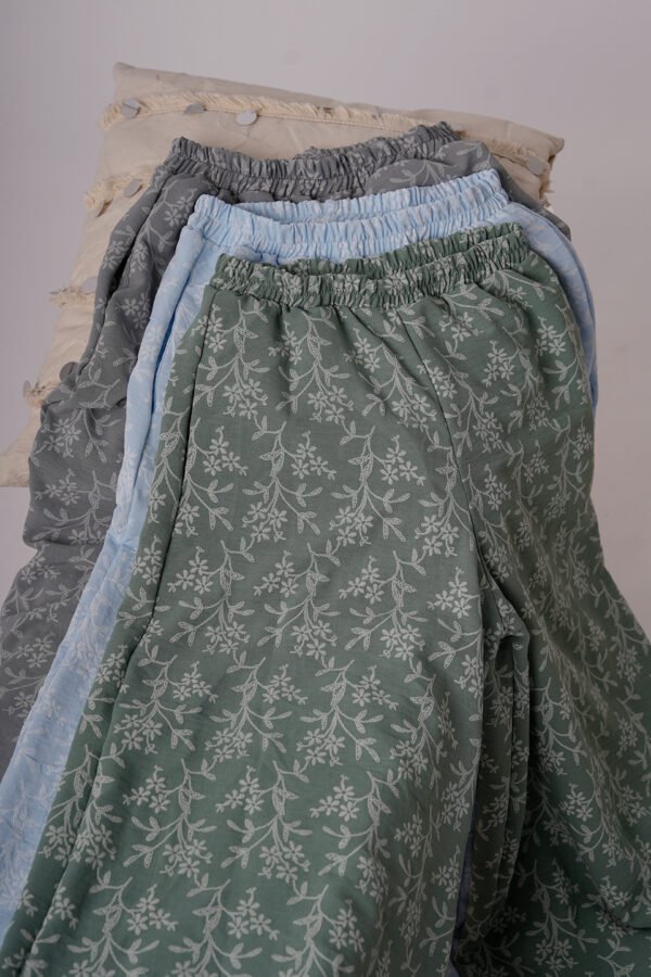 Palazzo Cey Broderie Puffing Estampado Barbara