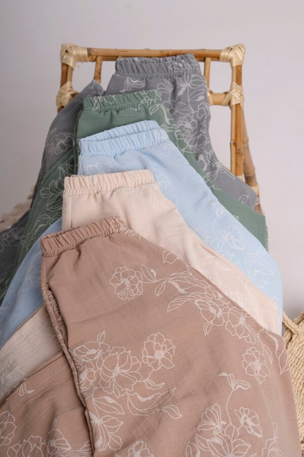 Palazzo Cey Broderie Puffing Estampado Rila