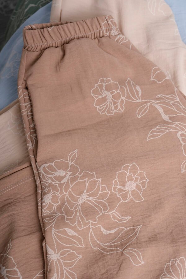 Palazzo Cey Broderie Puffing Estampado Rila