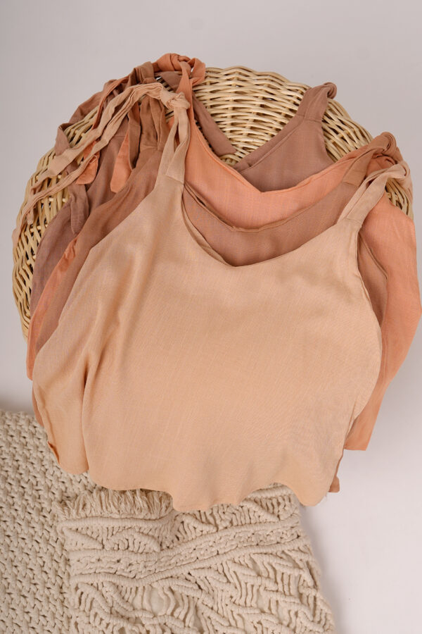 Musculosa Para Atar Lino Begonia