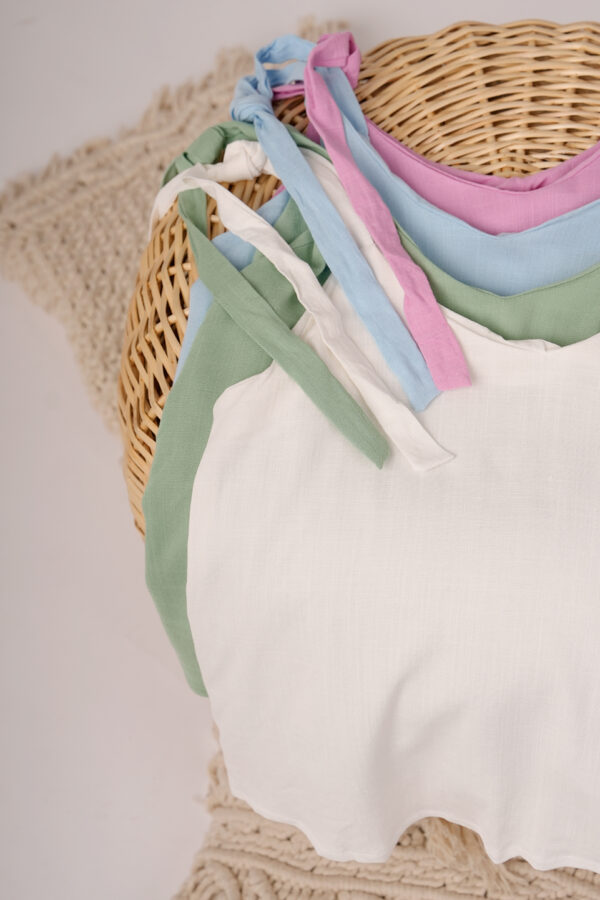 Musculosa Para Atar Lino Begonia