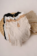 Musculosa Con Gota Lino Broderie Garabatos Romy
