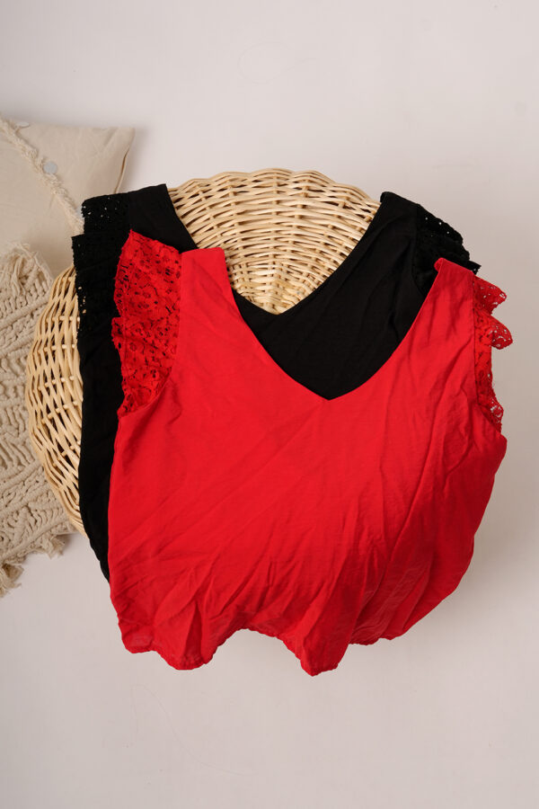 Musculosa Cey Premium Manga Broderie Savanna