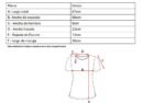 Remera Manga Corta Lycra Puntilla Tacha Broderie Maria