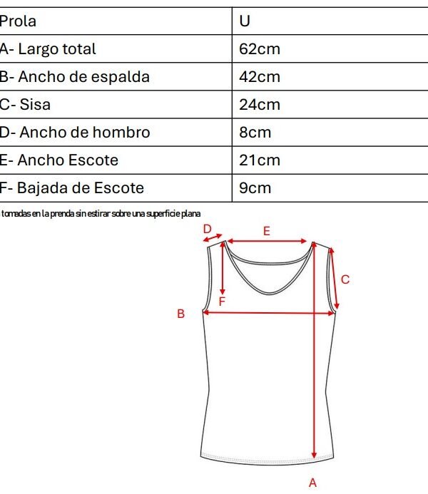 Musculosa Puntilla Broderie Cuello Tacha Prola