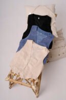 Conjunto Sastrero Chaleco y Short Pollera Lino Sastreria Broderia Limbo