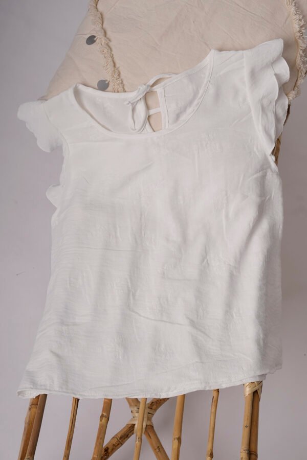 Musculosa Gota Cey Broderie Puffing Para Atar Atras Danna