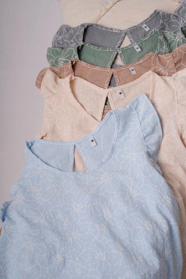Musculosa Gota Cey Broderie Puffing Estampado Fenny