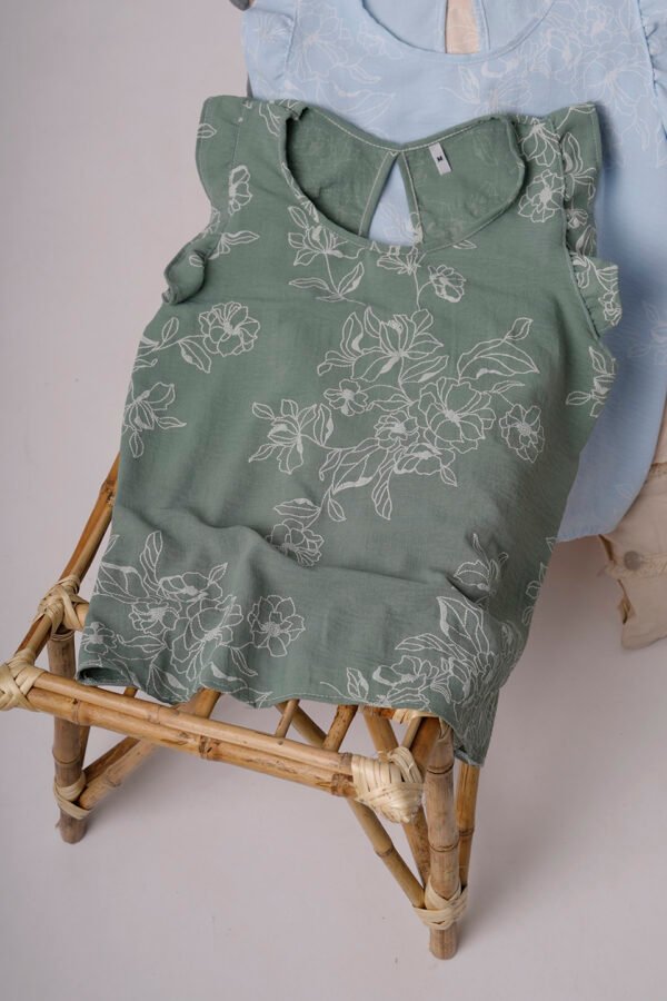 Musculosa Gota Cey Broderie Puffing Estampado Sam