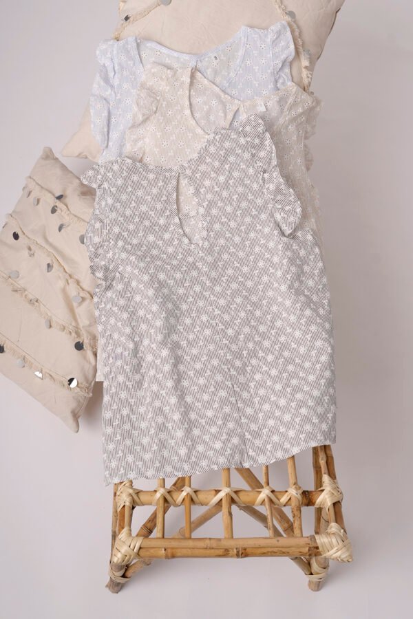 Musculosa Gota Poplin Con Broderie Mia