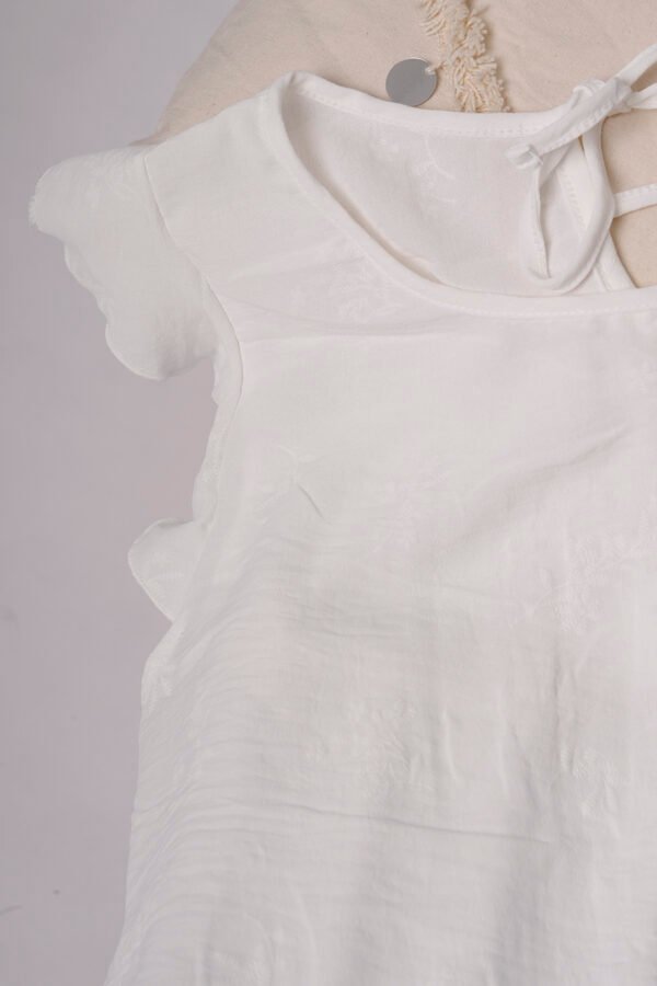 Musculosa Gota Cey Broderie Puffing Para Atar Atras Danna