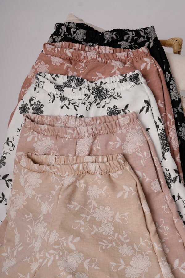 Palazzo Lino Twill Puffing Estampado Kaira