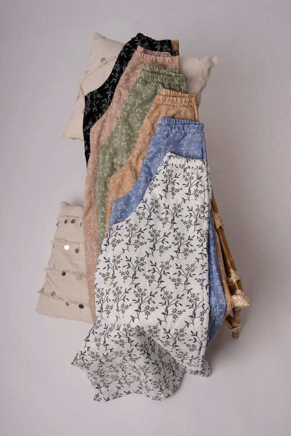 Palazzo Lino Twill Puffing Estampado Signal