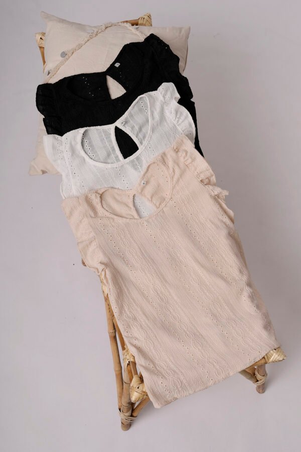 Musculosa Gota Broderie Crep Selene