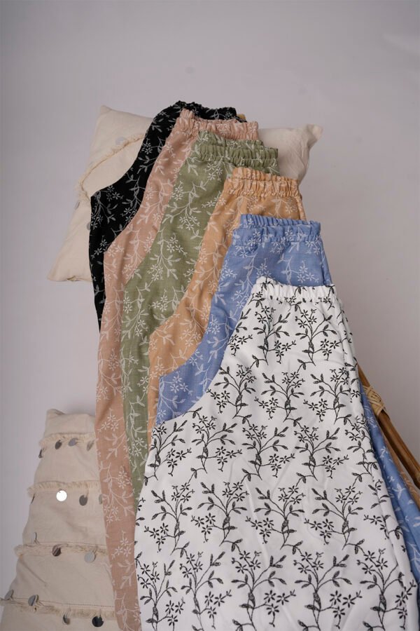 Palazzo Lino Twill Puffing Estampado Signal