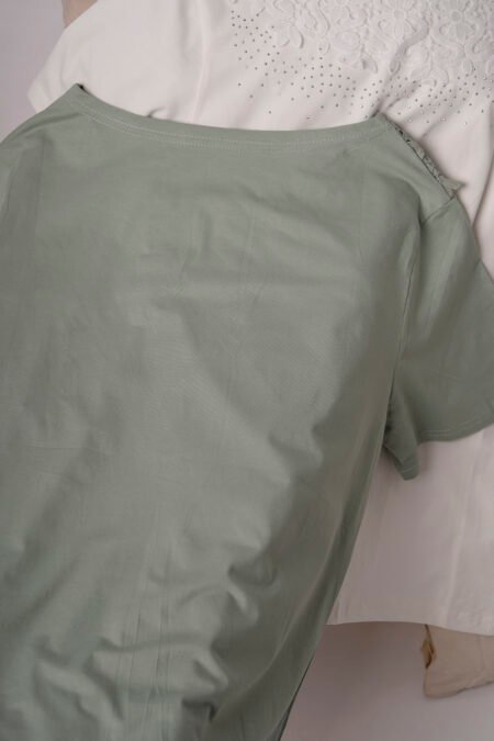 Remera Manga Corta Lycra Puntilla Tacha Broderie Safari - Imagen 3