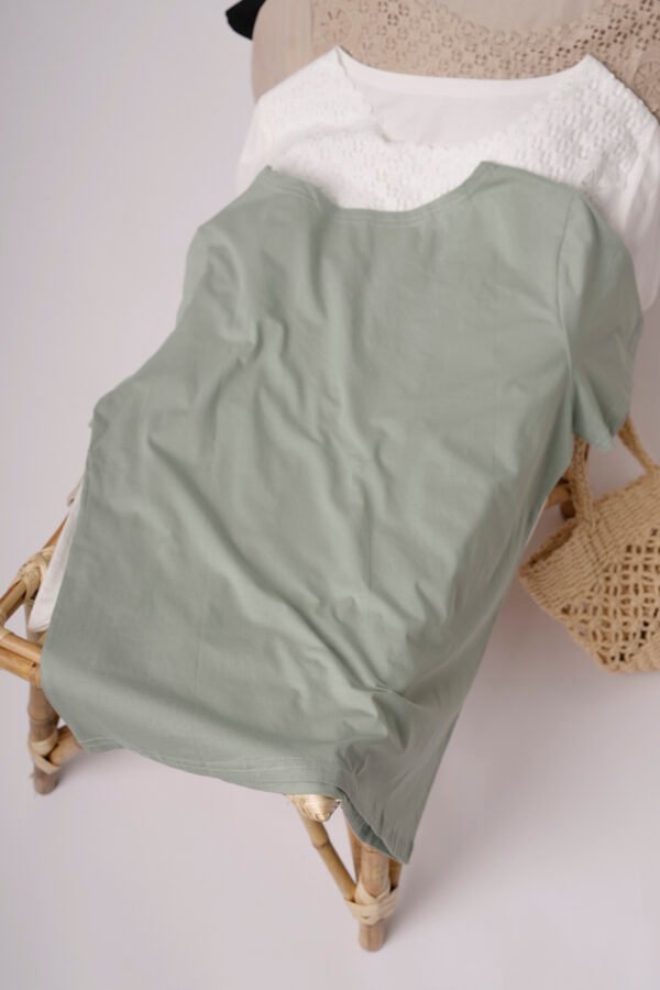 Remera Manga Corta Lycra Puntilla Tacha Broderie Paloma