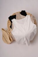 Musculosa Puntilla Broderie Cuello Tacha Prola