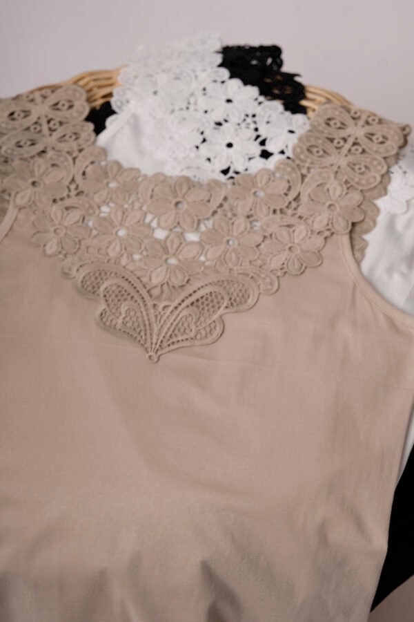 Musculosa Bretel Broderie Creta