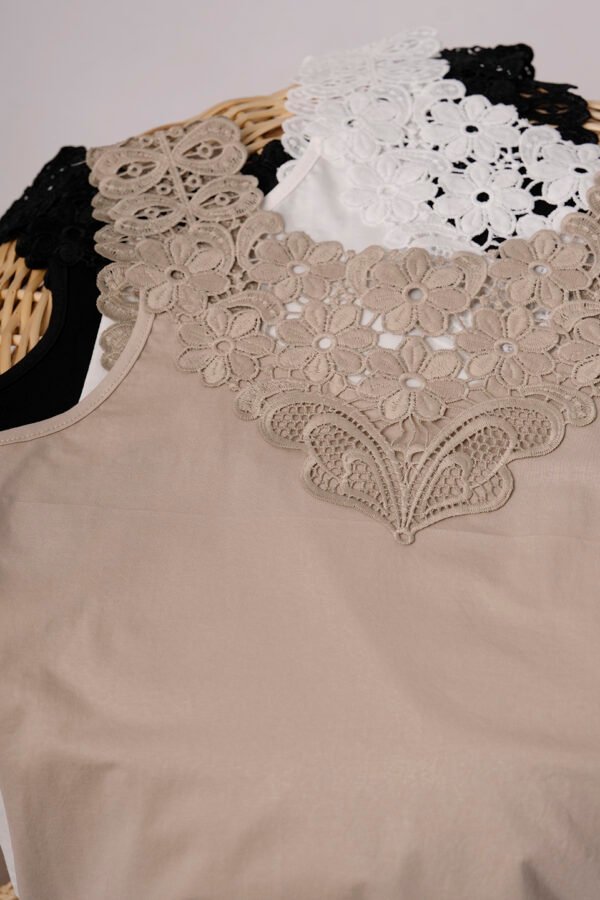 Musculosa Bretel Broderie Creta