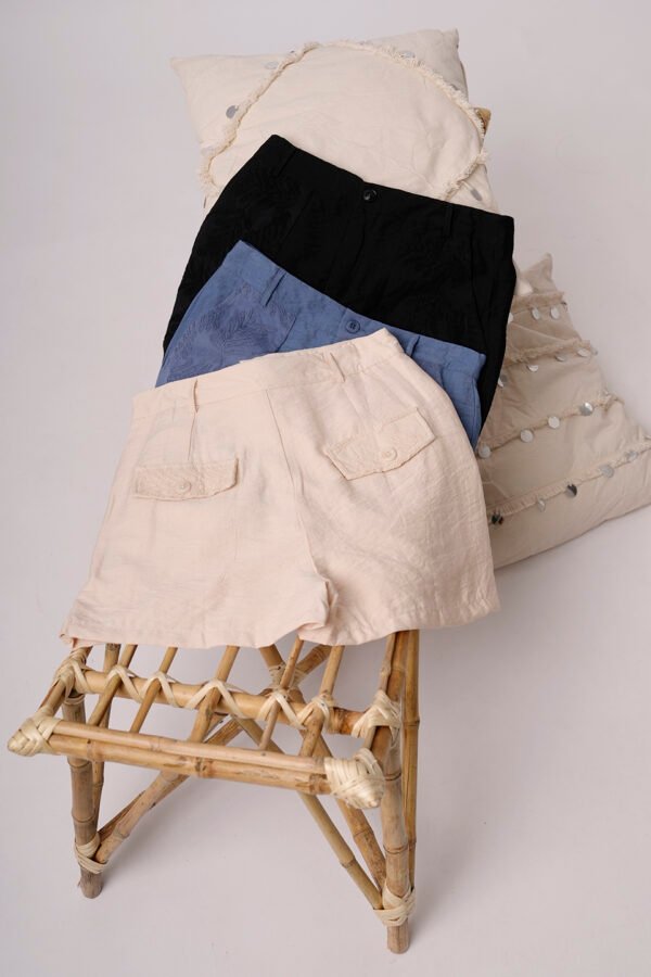 Conjunto Sastrero Chaleco y Short Pollera Lino Sastreria Broderia Limbo