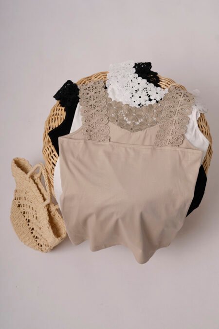 Musculosa Bretel Broderie Creta - Imagen 3