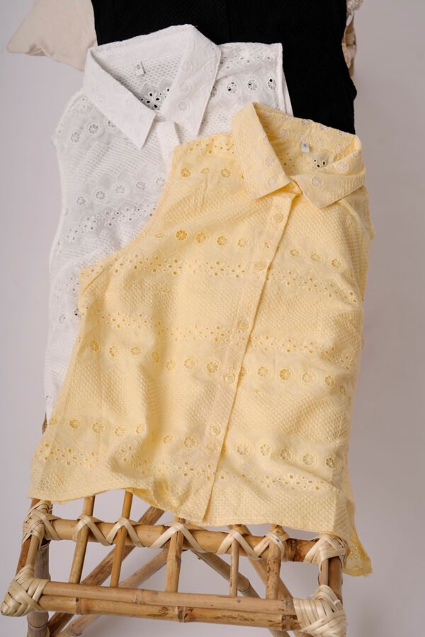 Camisa Musculosa Broderie Panal