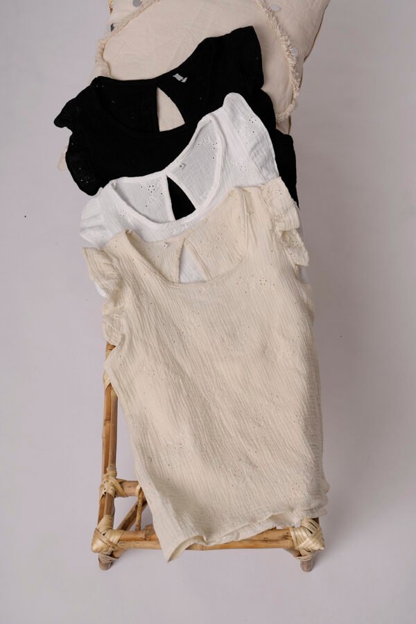 Musculosa Gota Algodon Broderie Meryl