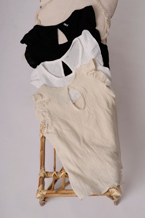 Musculosa Gota Algodon Broderie Meryl