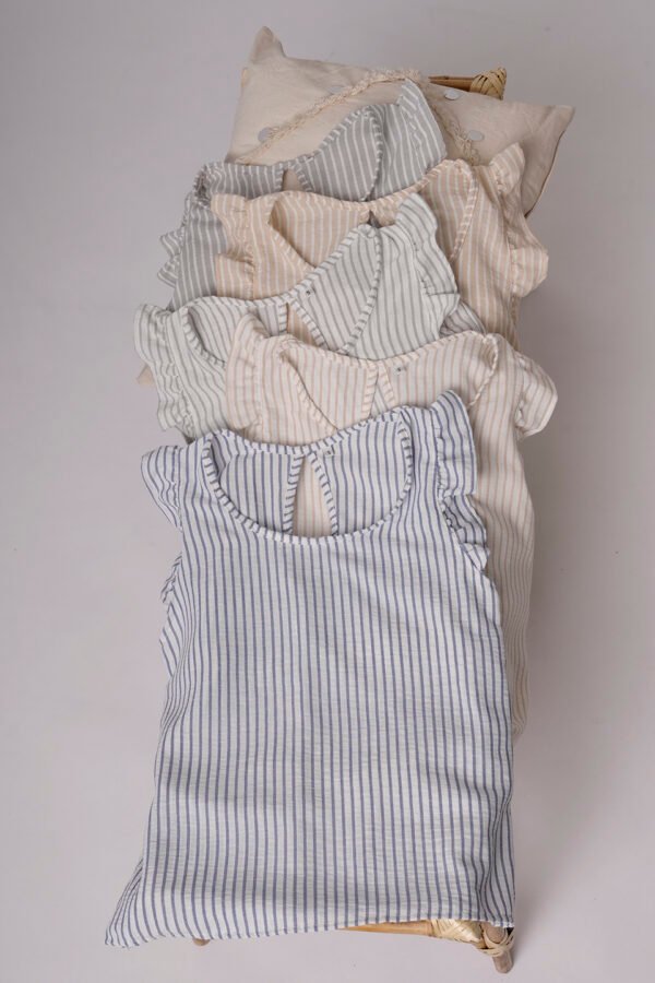 Musculosa Gota Lino Rayado Dante