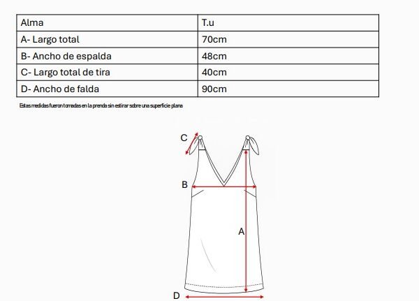 Solero Para Atar Lino Broderie Alma