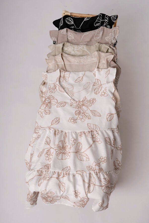 Solero Doble Volado Lino Broderie Sabri