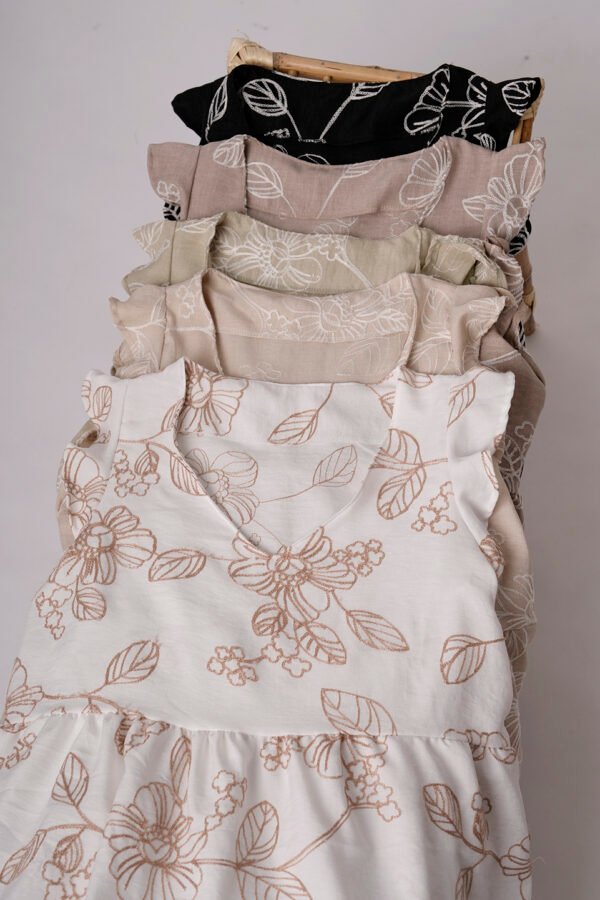 Solero Doble Volado Lino Broderie Sabri