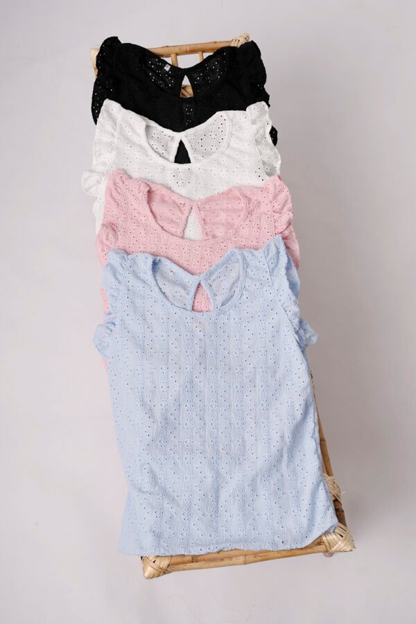 Musculosa Con Gota Broderie Crep Juani