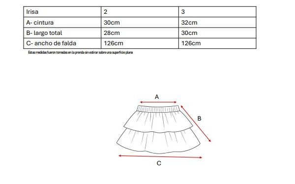 Skort Cey Puffing Estampado Irisa