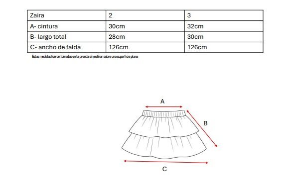 Skort Cey Puffing Estampado Zaira