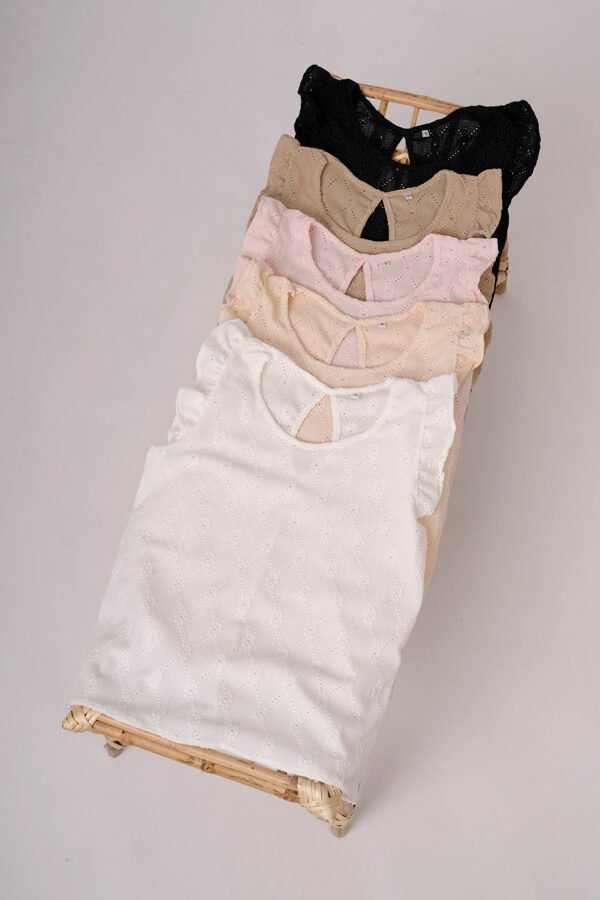 Musculosa Gota Broderie Crep Zoe