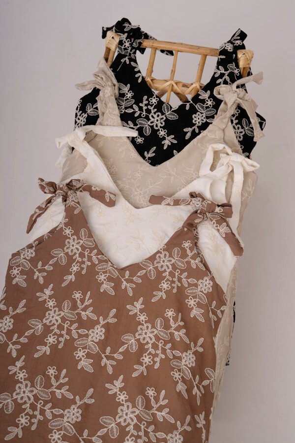 Solero Para Atar Lino Broderie Libia